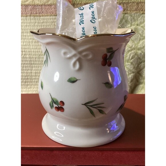 Lenox Williamsburg Boxwood and Pine Set of 3 Votive Candle Holders New - Picture 14 of 16